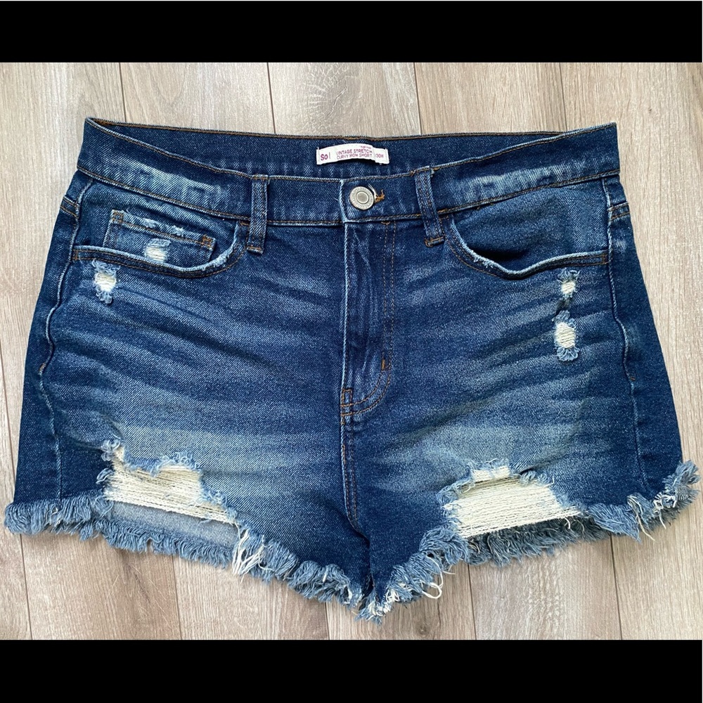 EUC SO jean shorts